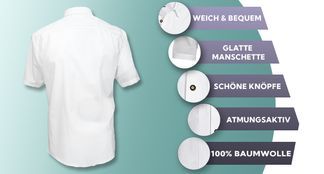 Businesshemd mit vielen Funktionen in Weiß