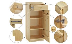 Schmale Garderobenschrank