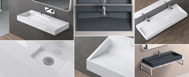 Waschbecken aus Mineralguss