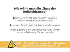Wie wählt man die Длина der Rollstuhlrampe?