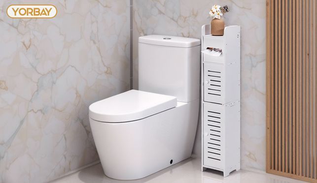 Kompakter Multifunktions Toilettenpapierhalter für Badezimmer