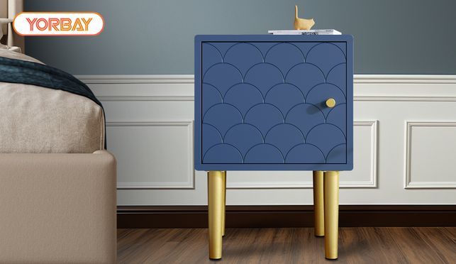 Marineblau Nachttisch passend zu jedem Bett & Schlafzimmer
