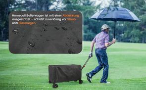 Klappbarer Strandwagen mit Wetterschutz