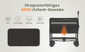 Abnehmbares 600D Oxford Gewebe und abnehmbare Räder