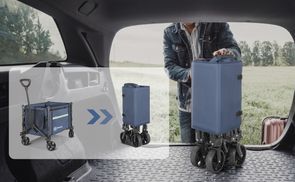 Ultrakompakter klappbarer Bollerwagen
