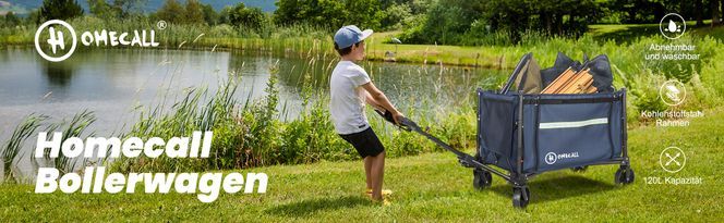 HOMECALL Faltbar Handwagen | Transportwagen丨Campingwagen