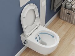 Spülrandloses Design mit Lotuseffekt für optimale Hygiene: