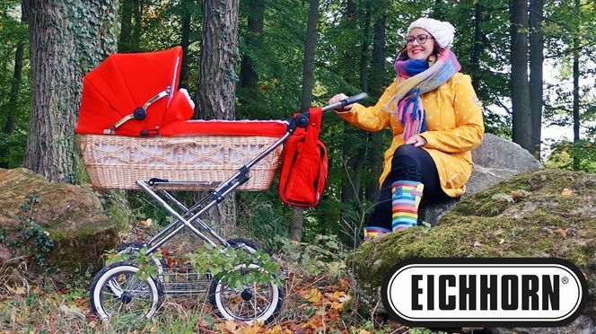 Eichhorn Korbkinderwagen 