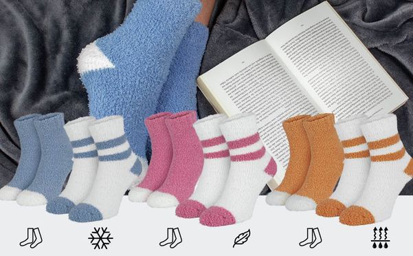 Flauschige Kuschelsocken für Zuhause