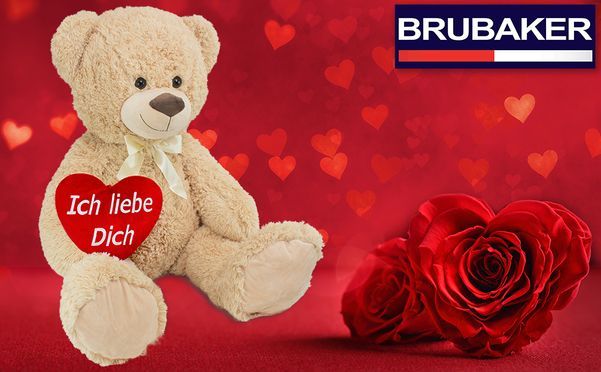 Großer 100 cm Teddybär mit Herz 
