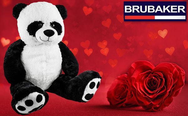 Großer 100 cm Pandabär wartet auf sein neues Zuhause