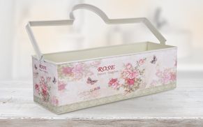Dekorative Trage-Box aus Metall