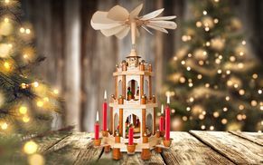 Pyramiden, Schwibbögen und Weihnachtsdeko