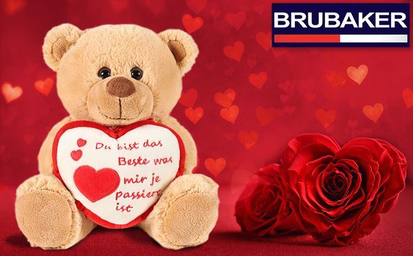 Charmanter Plüschteddy wartet auf sein neues Zuhause