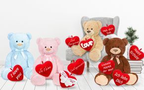 Teddy mit Herz und Botschaft