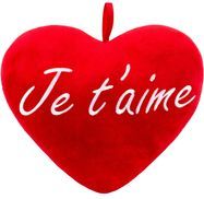 Herz mit „Je t'aime“ Stickerei