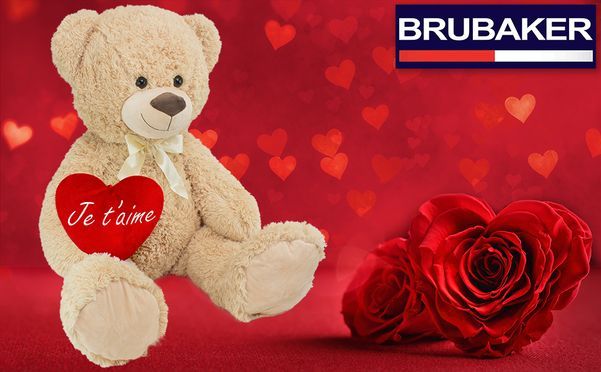 Großer 100 cm Teddybär wartet auf sein neues Zuhause