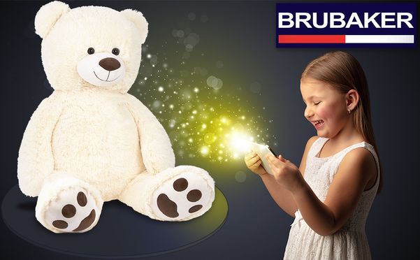 Großer 100 cm Teddybär wartet auf sein neues Zuhause