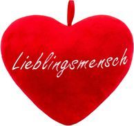 Herz mit „Lieblingsmensch“ Stickerei