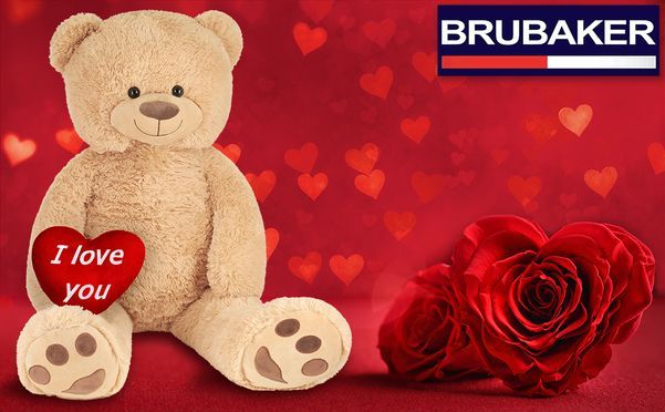 Großer 100 cm Teddybär wartet auf sein neues Zuhause