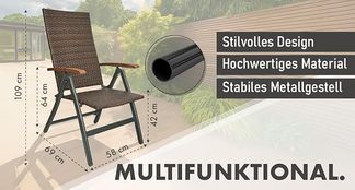 Stilvolles Polyrattan Geflecht