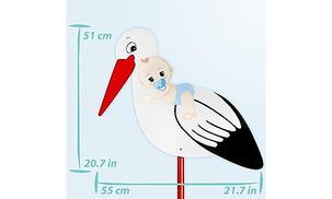 Lebensechte Storch Größe