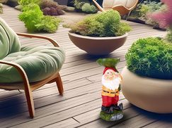 Humorvolle Gartendekoration
