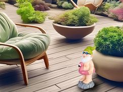 Humorvolle Gartendekoration