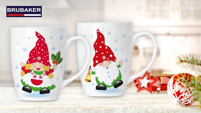 Weihnachtliches Tassen Set mit Wichtel