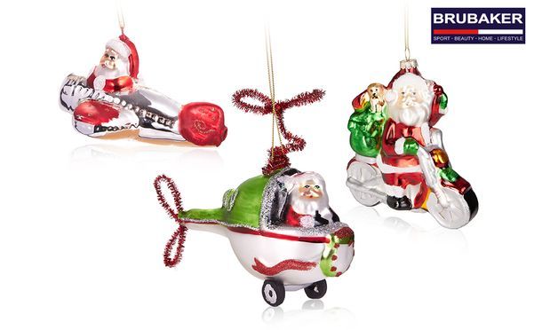 BRUBAKER Mundgeblasener Christbaumschmuck aus Glas 
