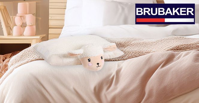 BRUBAKER Kuscheltier Kissen Schaf