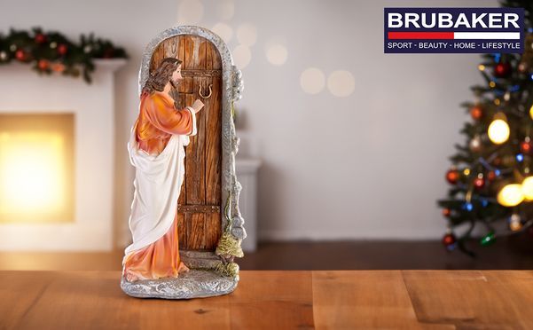 BRUBAKER Dekofigur Jesus Christus klopft an der Tür 