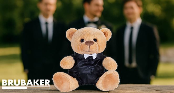 BRUBAKER Teddybär Bräutigam im Anzug