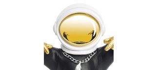 Faszinierende Gold verchromtes Helm Visier
