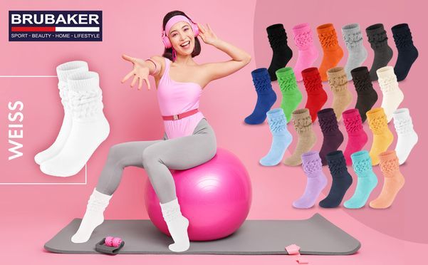 Charmante Fitness Socken im Retro Stil 
