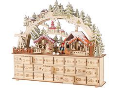 Langlebiger Holz Adventskalender
