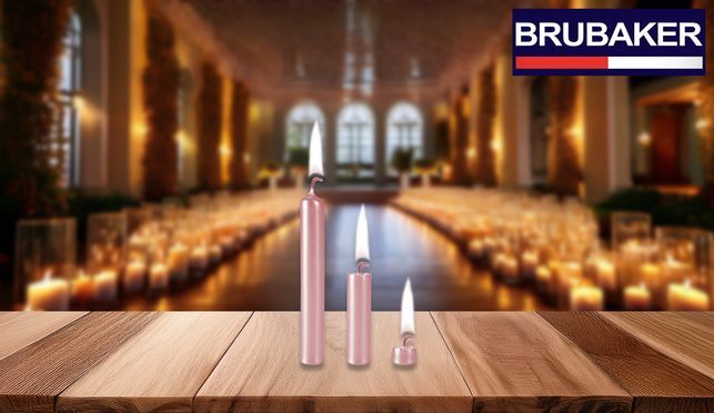 BRUBAKER Geburtstagskerzen Roségold