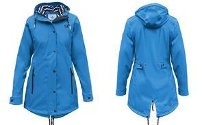 MADSea wasserdichter Regenmantel in blau mit Innenfutter
