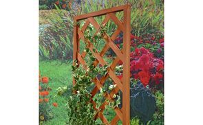 BLUMENKASTEN UND RANKHILFE In dem Pflanzkasten aus Holz fühl