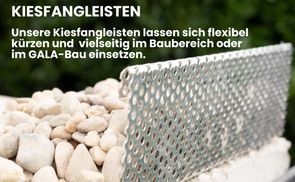 Fassadenprofile Kiesfangleisten
