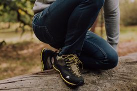 Verstärkten Fersenbereich und Schuhspitze mit Gummikappe
