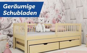 Zusätzlicher Stauraum mit Schubladen