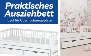Ausziehbett für zusätzlichen Komfort