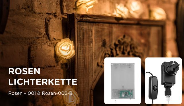 CozyHome – LED Rosen Lichterkette