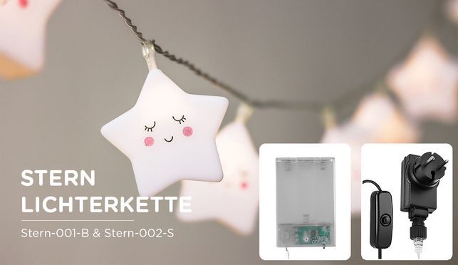 CozyHome – Sternförmige LED Lichterkette