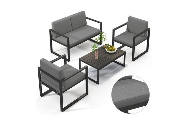 Luxus Aluminium Sitzgruppe für Ihr Wohnzimmer im Garten