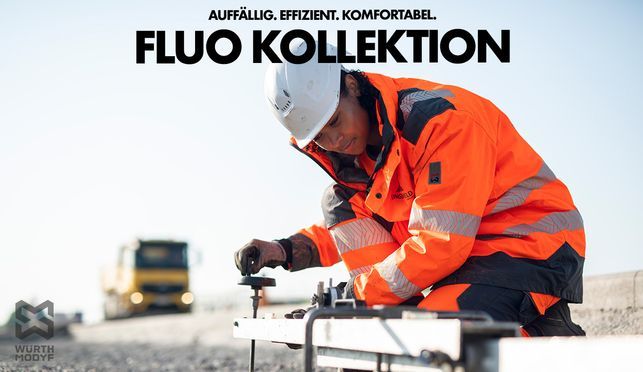 Fluo Kollektion von Würth MODYF: Optimale Sichtbarkeit & Komfort für Facharbeiter