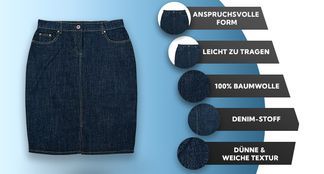 Jeansrock mit vielen Funktionen für Damen