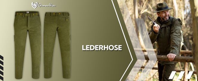 Lange Jagdhosen Traditionelle Lederhosen Jägerhosen Nubukleder