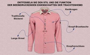 Funktion der Trachtenhemd beeindruckende Eigenschaften